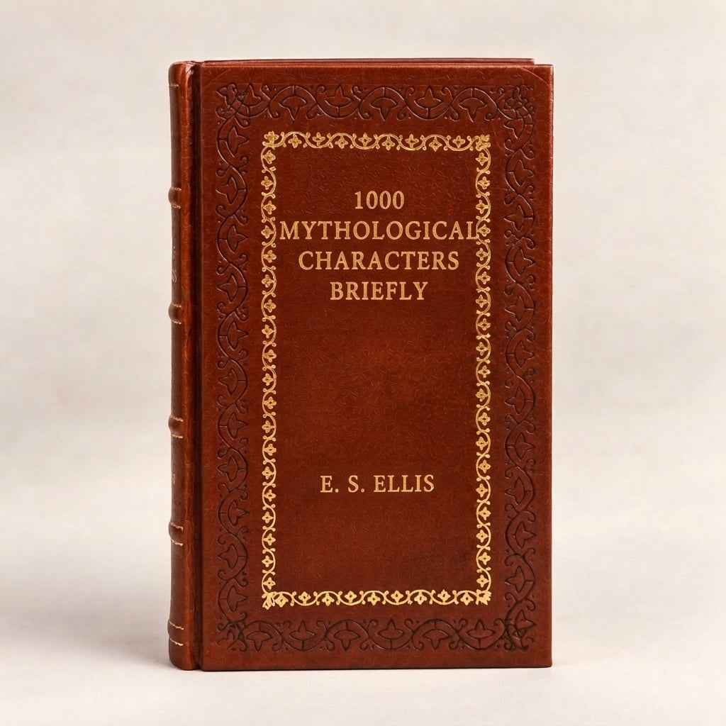 1000 Mythological Characters Briefly Described by E. S. Ellis leather-bound edition with gold-tone foil spine