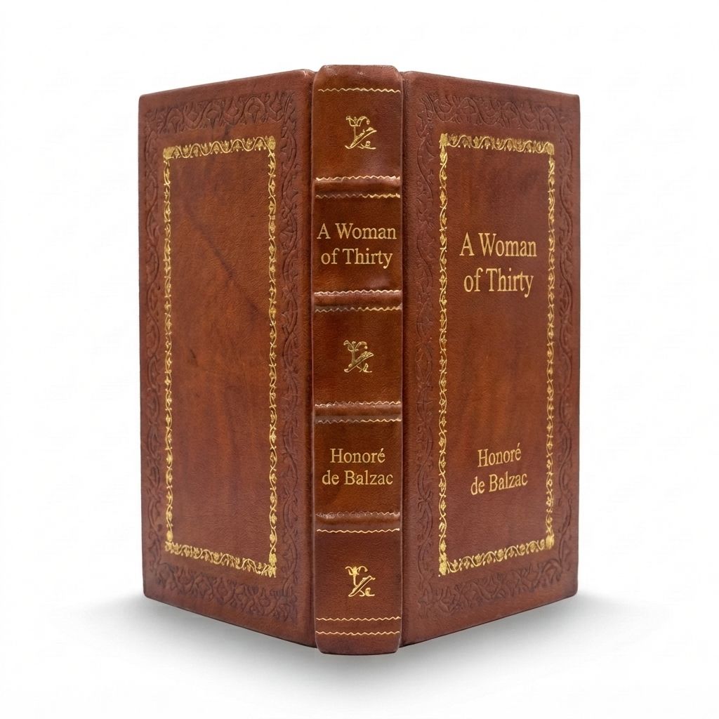 A Woman of Thirty by Honoré de Balzac — handcrafted leather bound edition with gold embossing