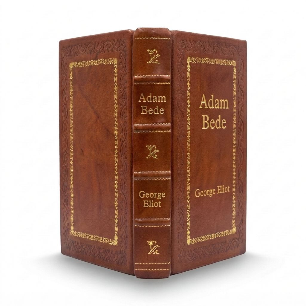 Adam Bede by George Eliot — handcrafted leather bound edition with gold embossing