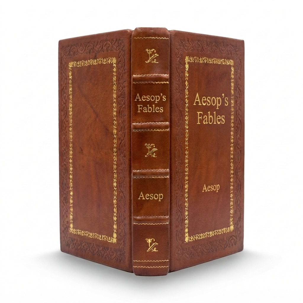 Aesop’s Fables by Aesop handcrafted leather bound edition