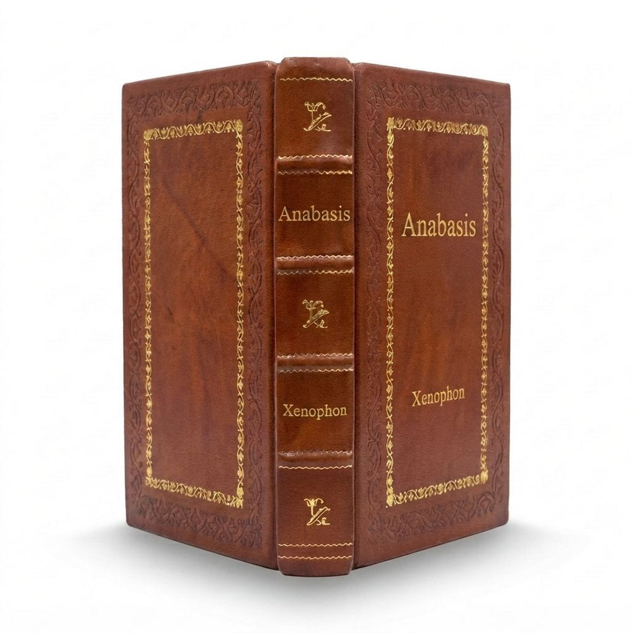 Anabasis by Xenophon — handcrafted leather bound edition with gold embossing
