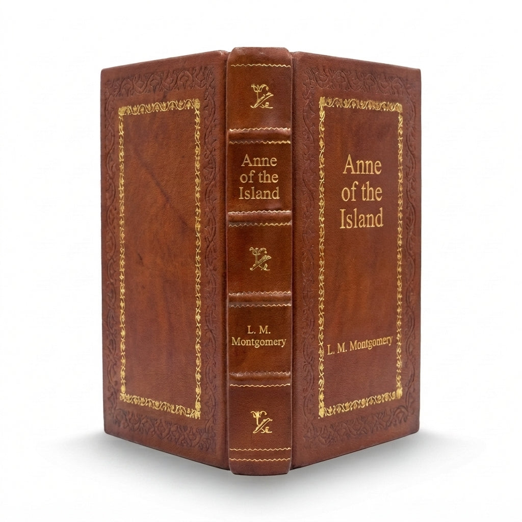 Anne of the Island by L. M. Montgomery handcrafted leather bound edition