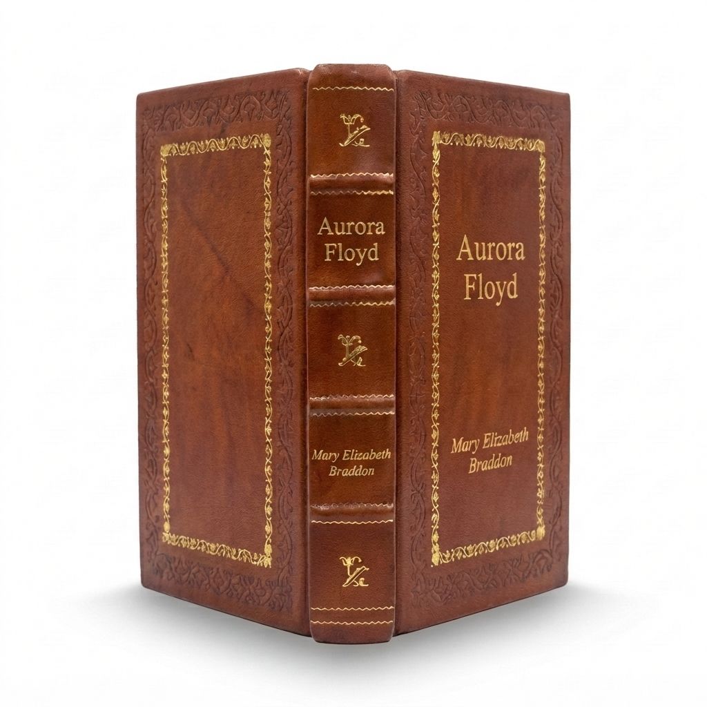 Aurora Floyd by Mary Elizabeth Braddon — handcrafted leather bound edition with gold embossing