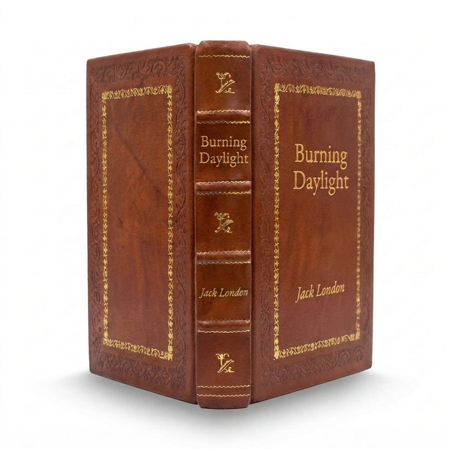 Burning Daylight by Jack London — handcrafted leather bound edition with gold embossing