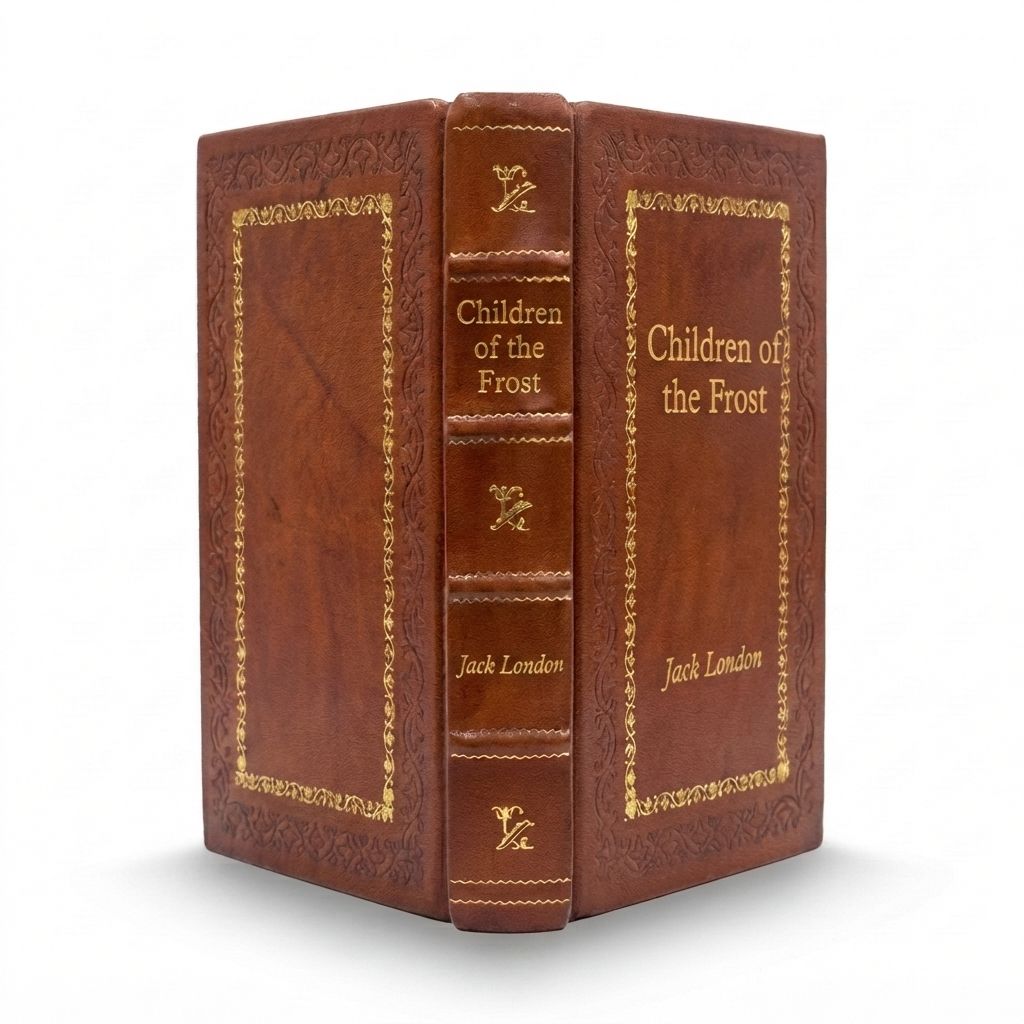 Children of the Frost by Jack London — handcrafted leather bound edition with gold embossing