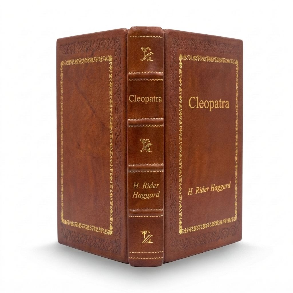 Cleopatra by H. Rider Haggard — handcrafted leather bound edition with gold embossing
