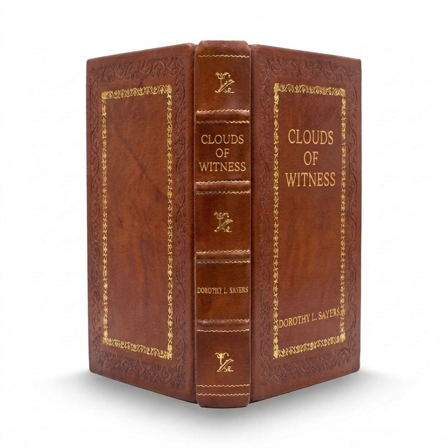 Clouds of Witness by Dorothy L. Sayers — handcrafted leather bound edition with gold embossing