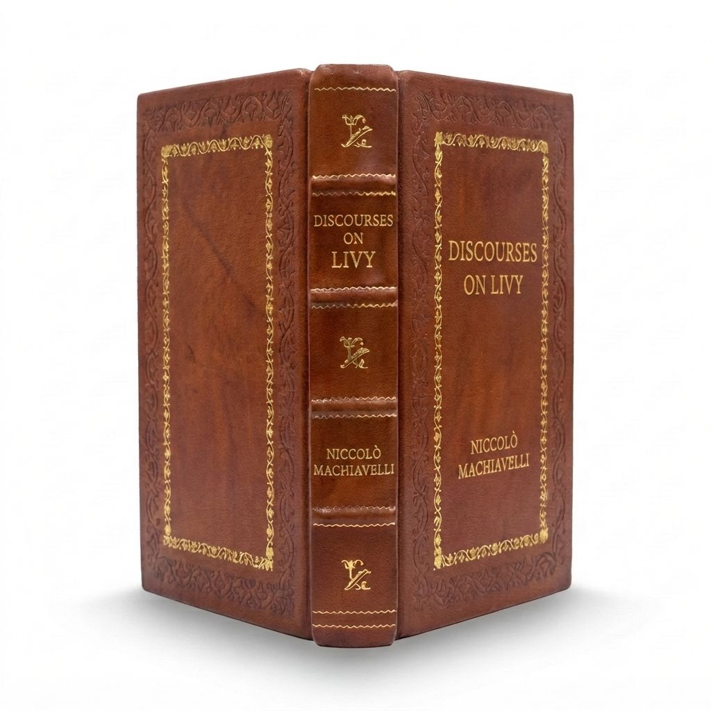 Discourses on Livy by Niccol Machiavelli — handcrafted leather bound edition with gold embossing