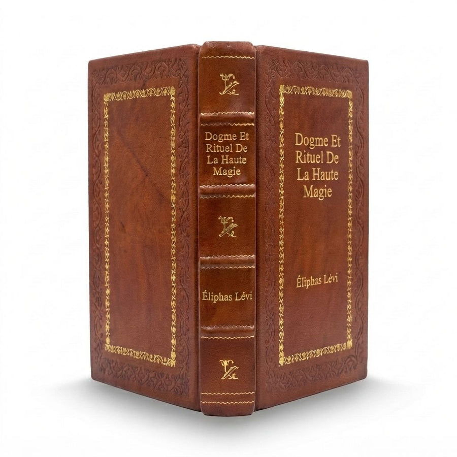 Dogme et Rituel de la Haute Magie by Éliphas Lévi — handcrafted leather bound edition with gold embossing