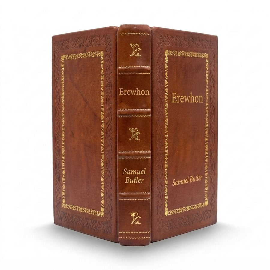 Erewhon by Samuel Butler — handcrafted leather bound edition with gold embossing