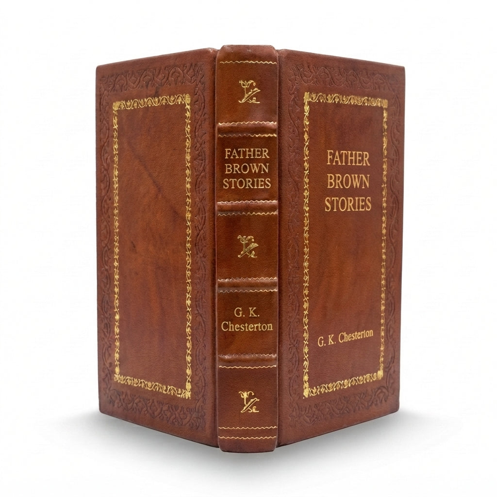 Father Brown Stories by G. K. Chesterton handcrafted leather bound edition