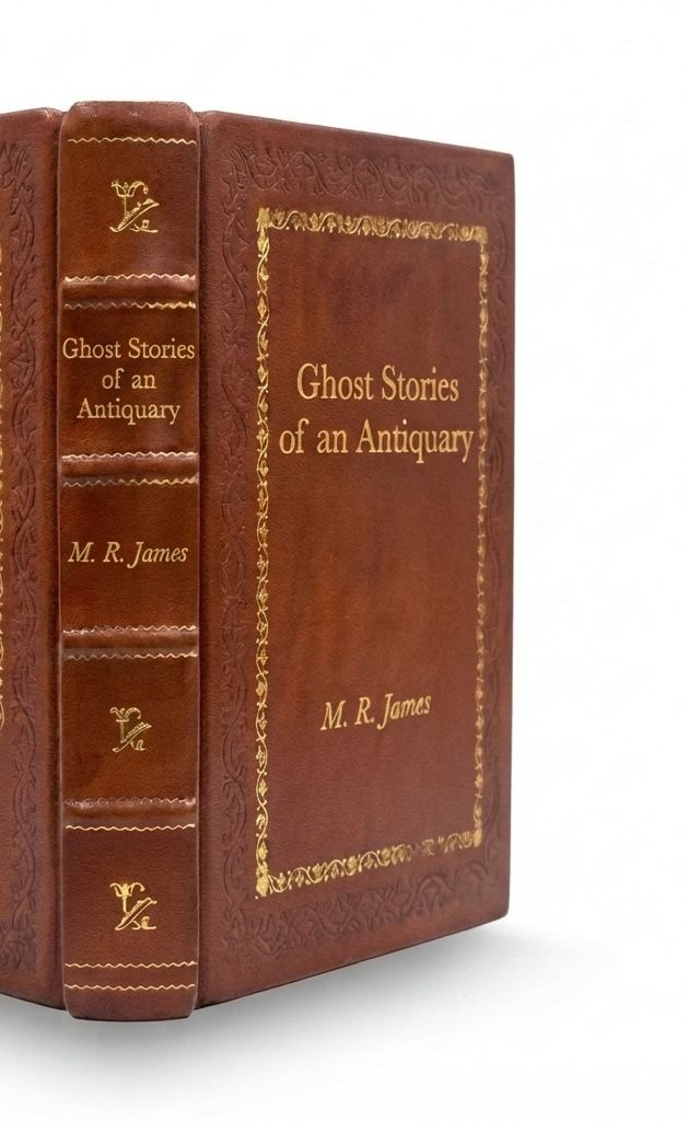 Ghost Stories of an Antiquary by M. R. James — handcrafted leather bound edition with gold embossing