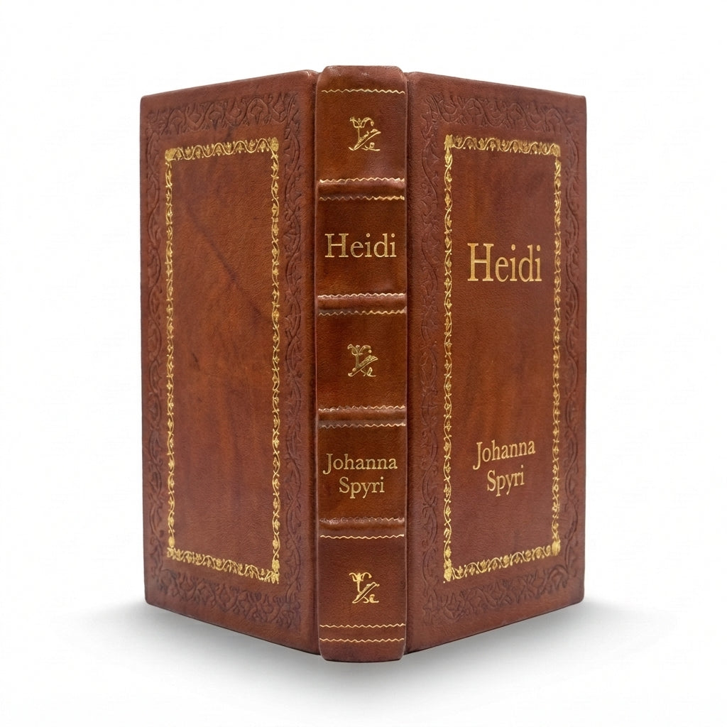 Heidi by Johanna Spyri handcrafted leather bound edition