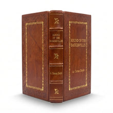 The Hound of the Baskervilles by Arthur Conan Doyle handcrafted leather bound edition