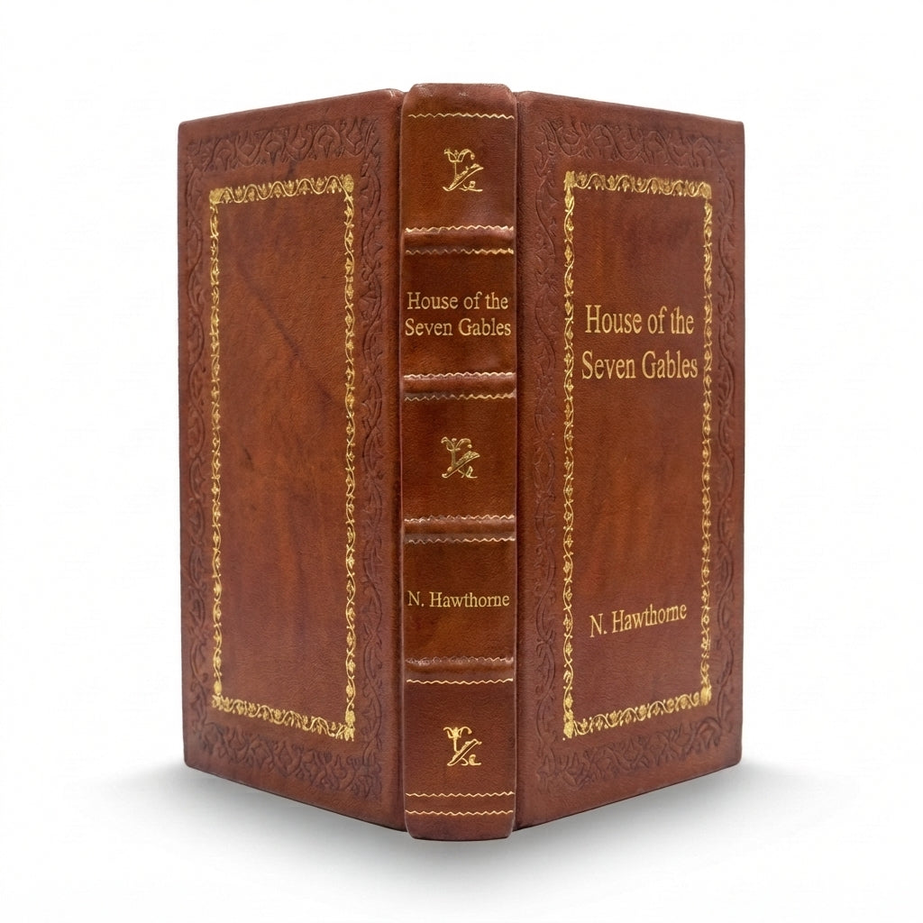 The House of the Seven Gables by Nathaniel Hawthorne handcrafted leather bound edition