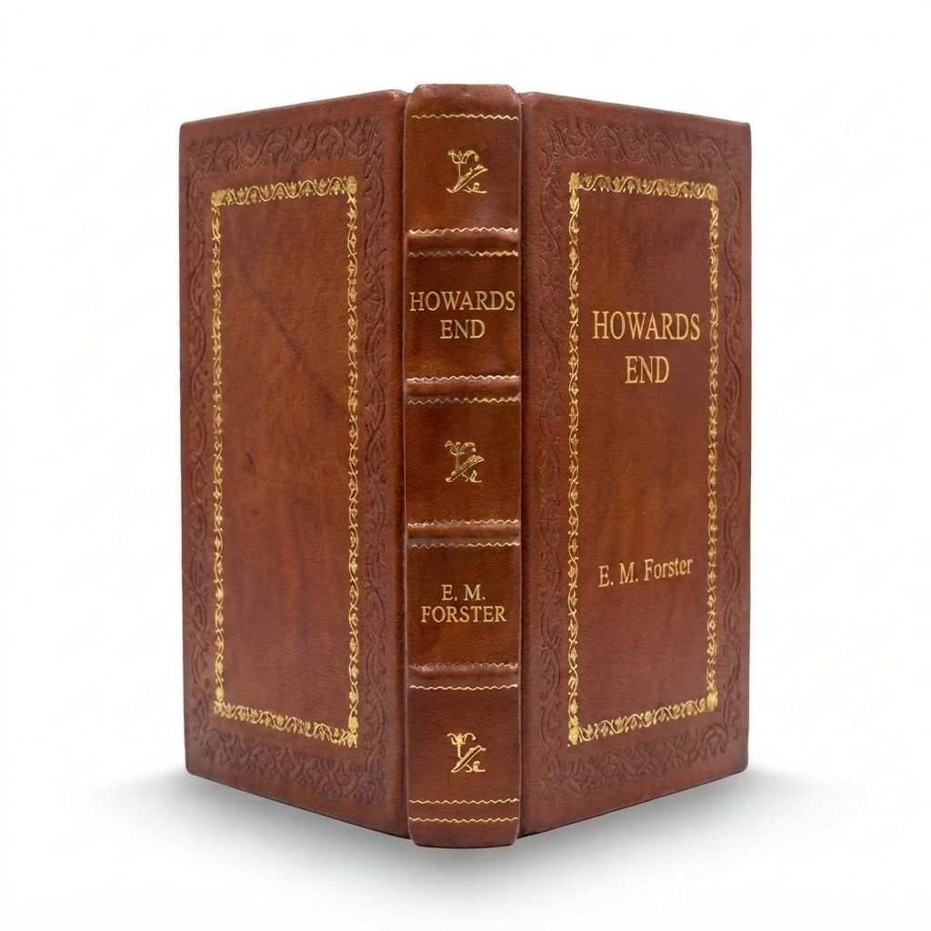 Howards End by E. M. Forster — handcrafted leather bound edition with gold embossing