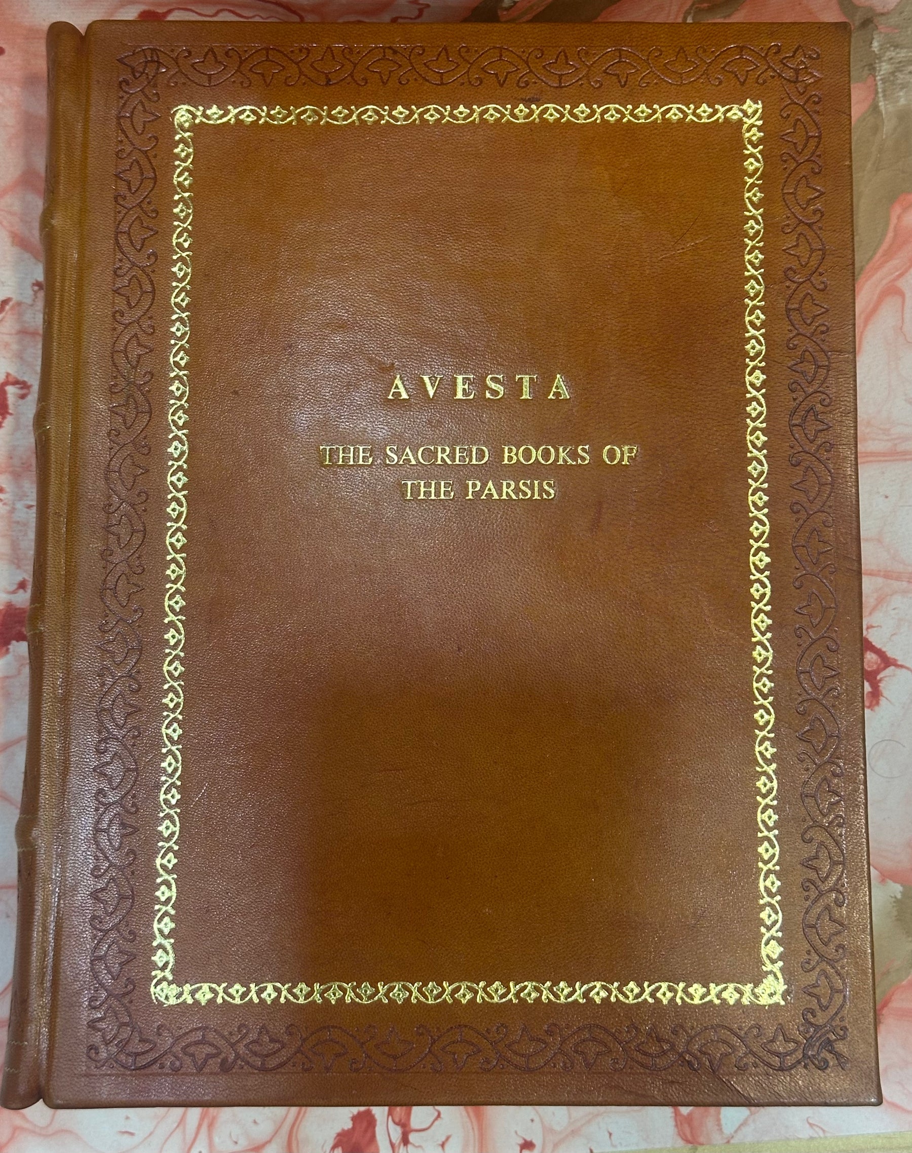 The Avesta: Sacred Books of the Parsis | Leather Bound Edition