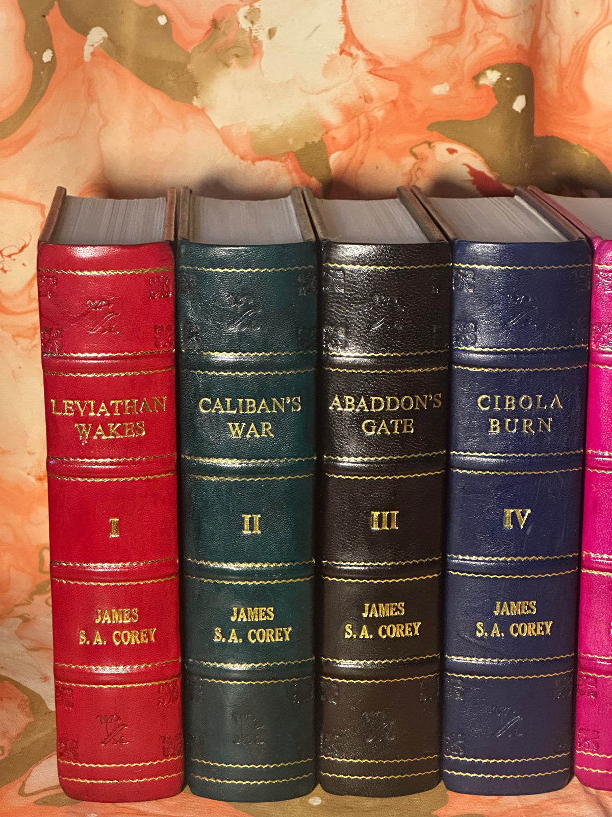 The Expanse 9 Book Leather Bound Set | James S. A. Corey | Complete Sci-Fi Series|