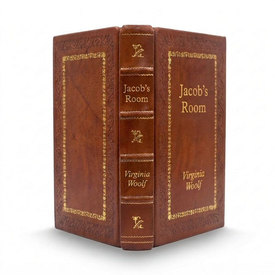 Jacob's Room by Virginia Woolf — handcrafted leather bound edition with gold embossing