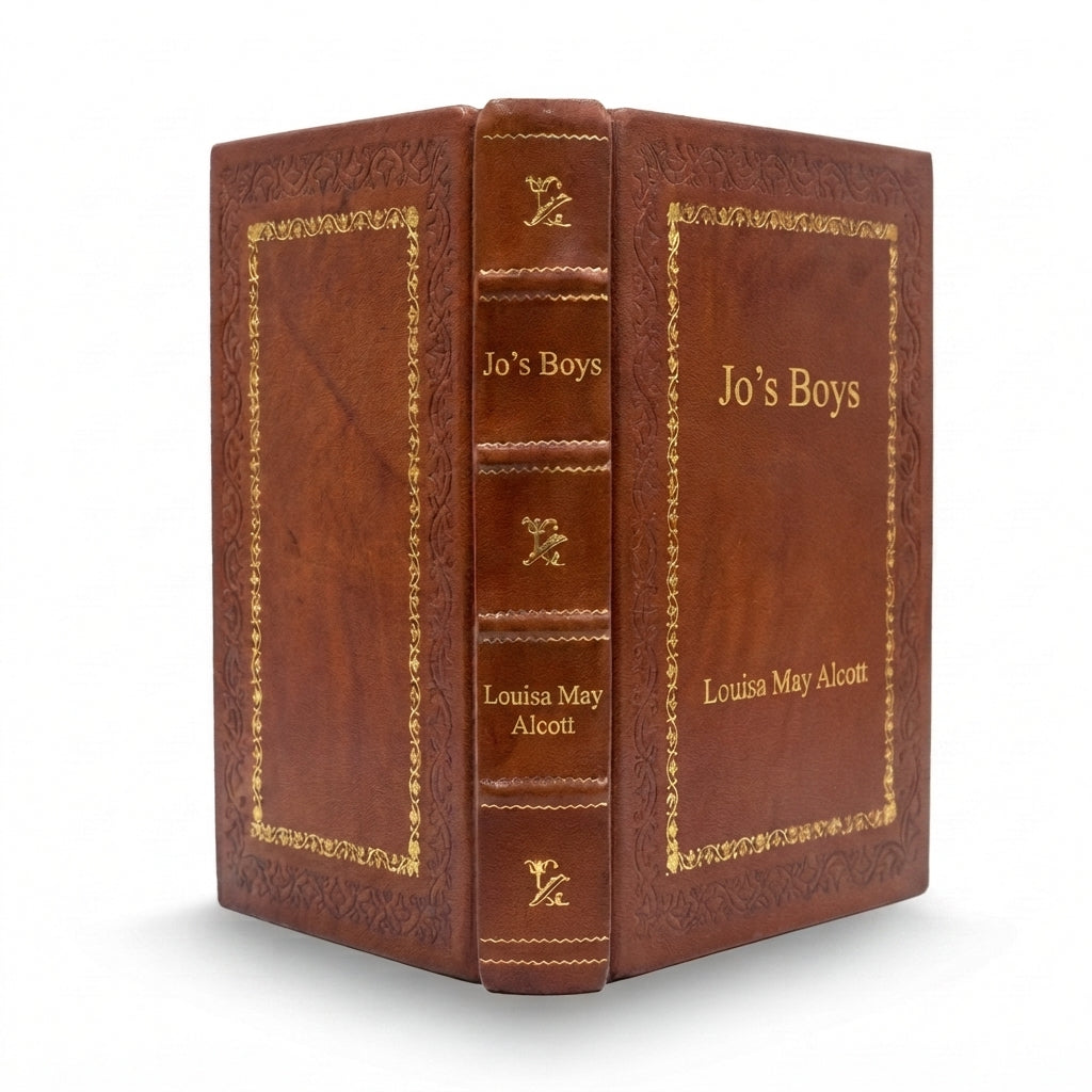 Jo’s Boys by Louisa May Alcott handcrafted leather bound edition