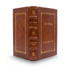 Jo’s Boys by Louisa May Alcott handcrafted leather bound edition