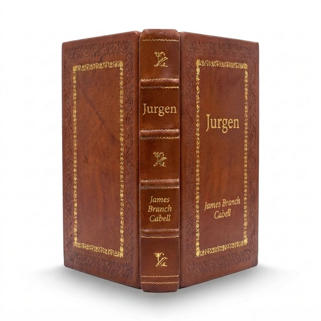 Jurgen by James Branch Cabell — handcrafted leather bound edition with gold embossing