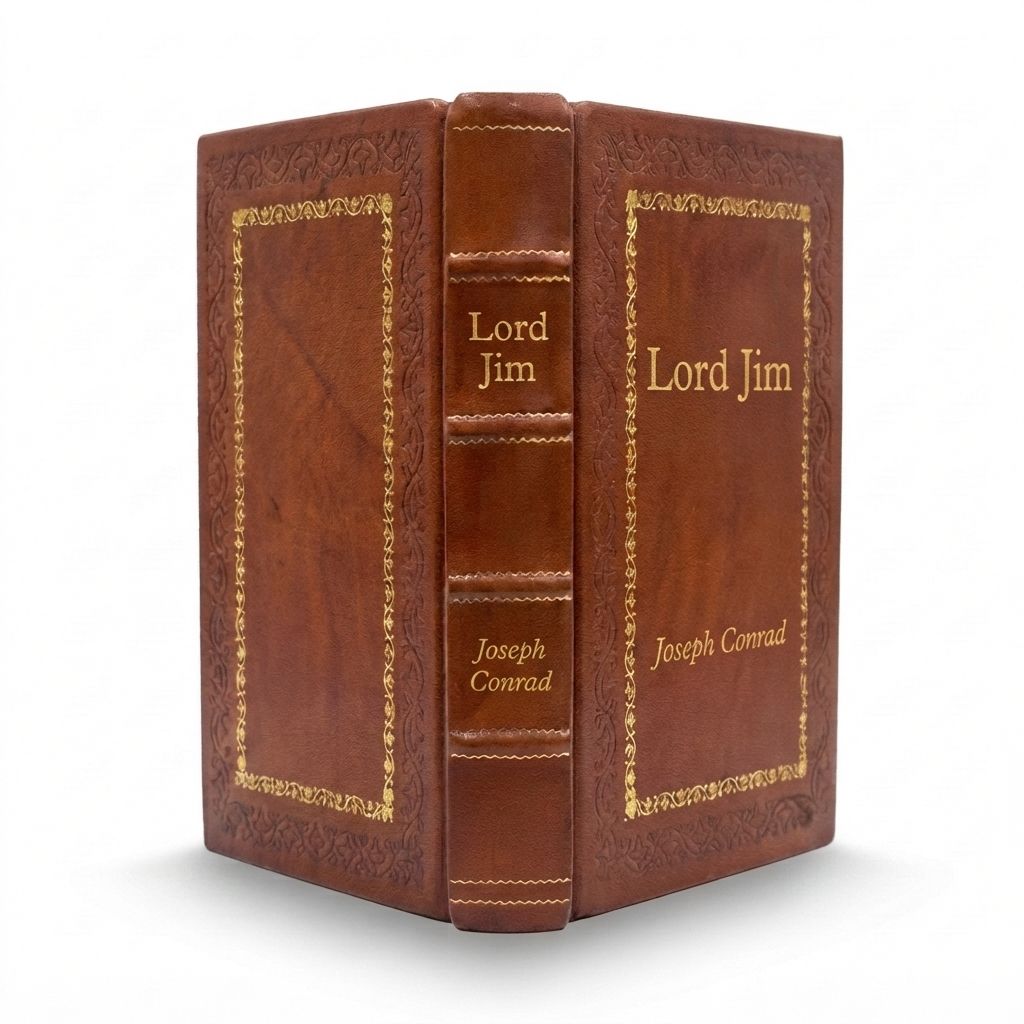 Lord Jim by Joseph Conrad — handcrafted leather bound edition with gold embossing