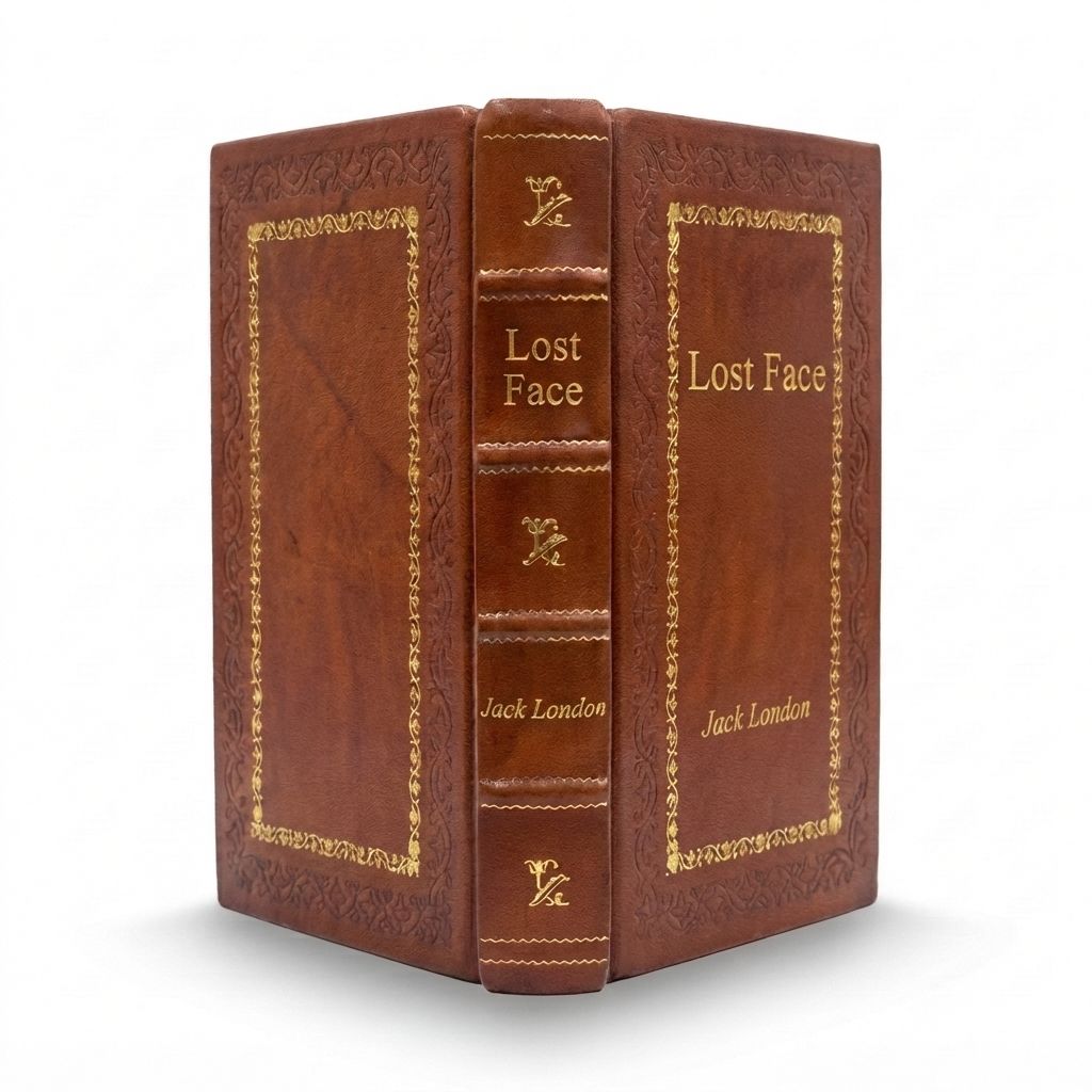 Lost Face by Jack London — handcrafted leather bound edition with gold embossing
