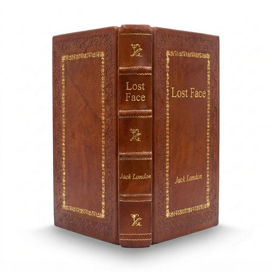 Lost Face by Jack London — handcrafted leather bound edition with gold embossing