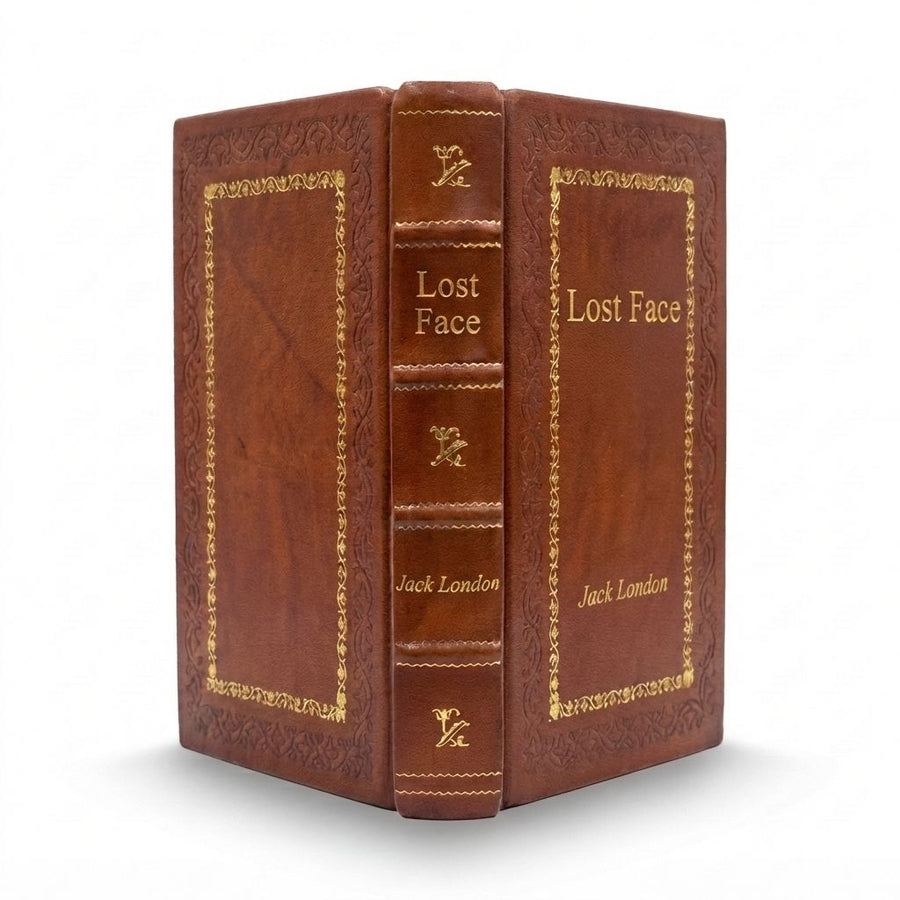 Lost Face by Jack London — handcrafted leather bound edition with gold embossing