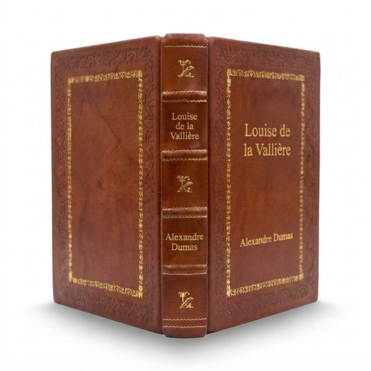Louise de la Vallière by Alexandre Dumas — handcrafted leather bound edition with gold embossing