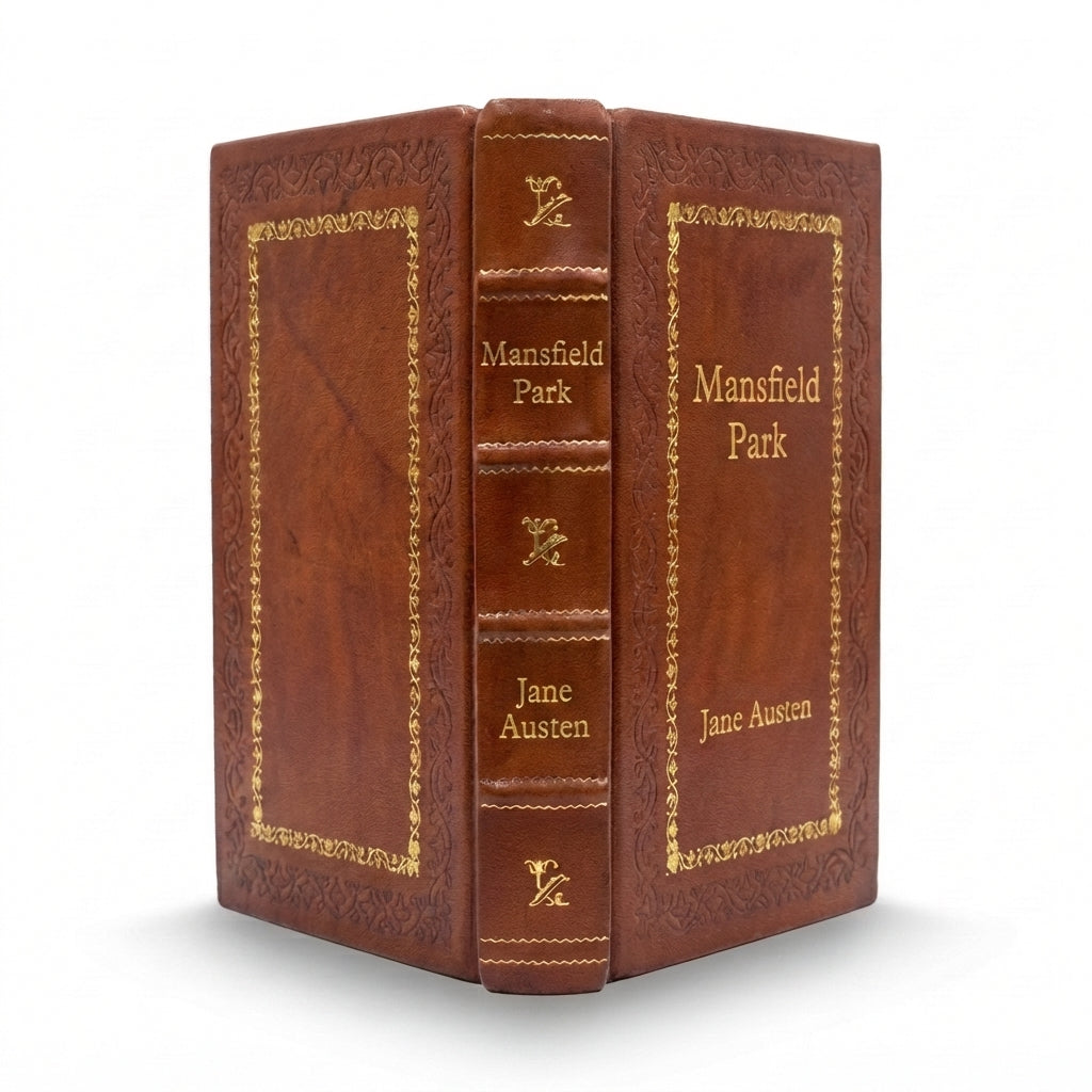 Mansfield Park by Jane Austen handcrafted leather bound edition