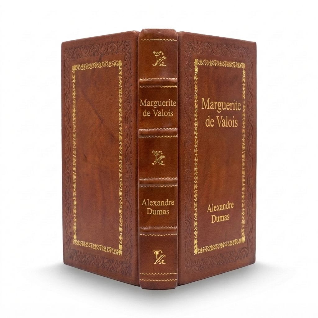 Marguerite de Valois by Alexandre Dumas — handcrafted leather bound edition with gold embossing