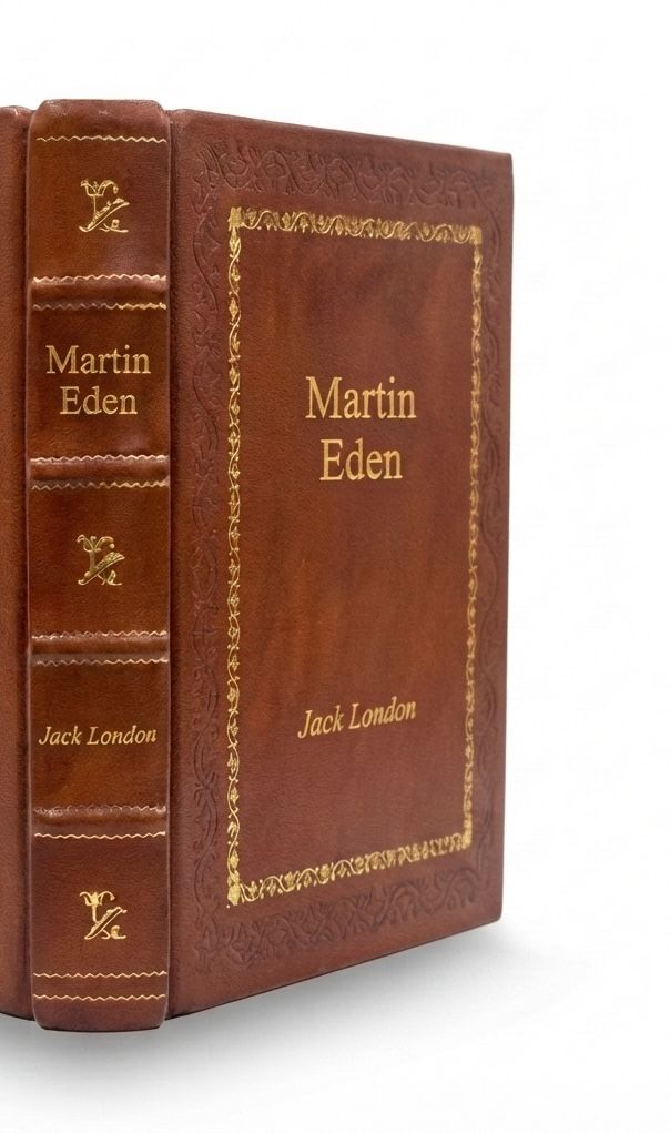 Martin Eden by Jack London — handcrafted leather bound edition with gold embossing