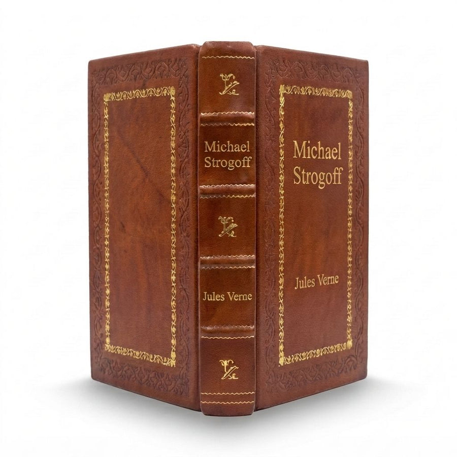 Michael Strogoff by Jules Verne — handcrafted leather bound edition with gold embossing