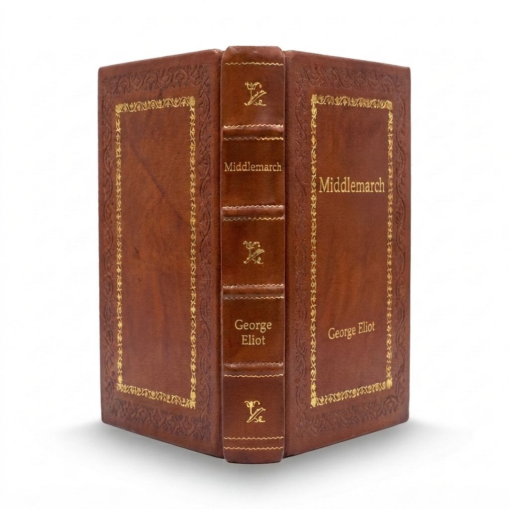 Middlemarch by George Eliot — handcrafted leather bound edition with gold embossing