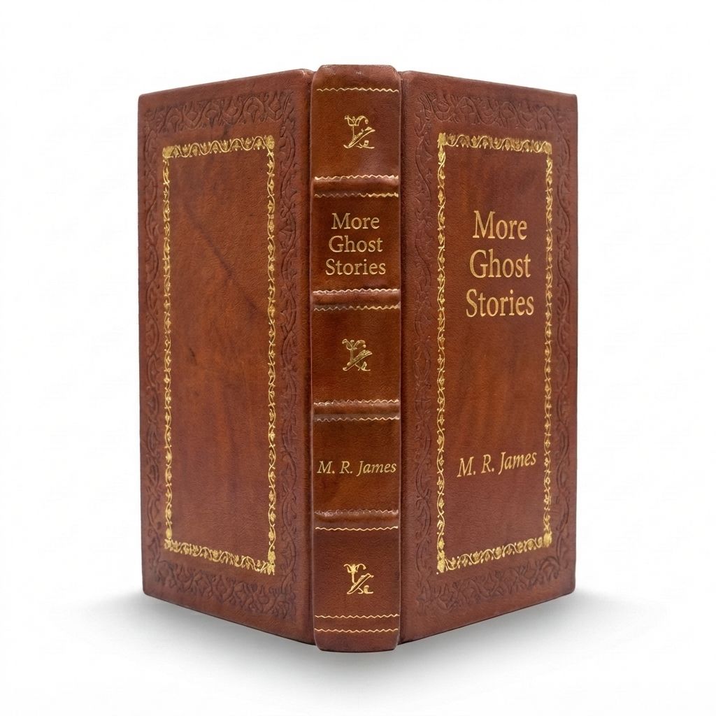 More Ghost Stories by M. R. James — handcrafted leather bound edition with gold embossing