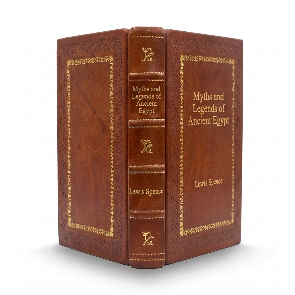 Myths and Legends of Ancient Egypt by Lewis Spence — handcrafted leather bound edition with gold embossing