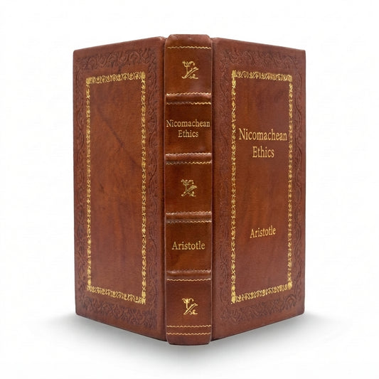 Nicomachean Ethics by Aristotle handcrafted leather bound edition
