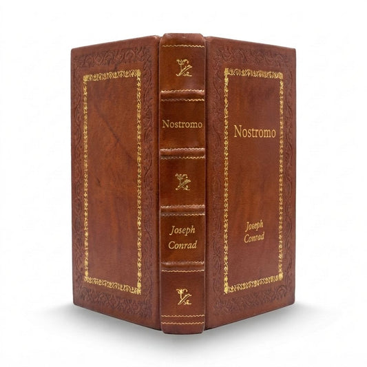 Nostromo by Joseph Conrad — handcrafted leather bound edition with gold embossing