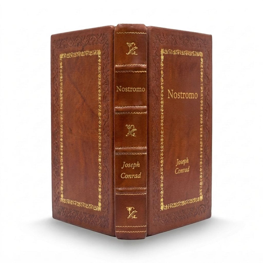 Nostromo by Joseph Conrad — handcrafted leather bound edition with gold embossing