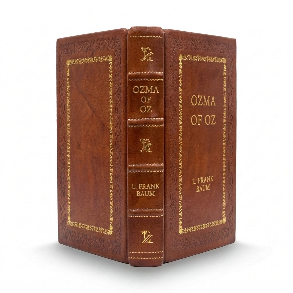 Ozma of Oz by L. Frank Baum handcrafted leather bound edition