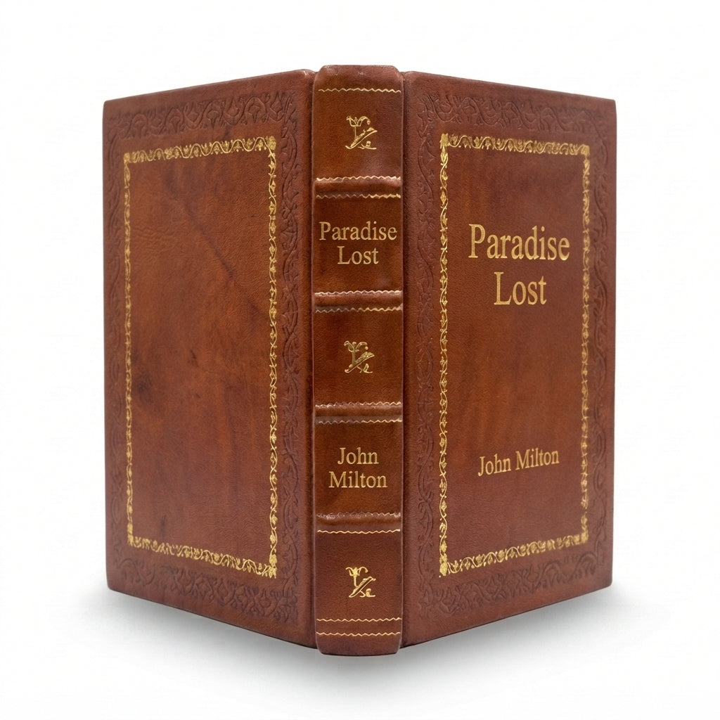 Paradise Lost by John Milton handcrafted leather bound edition