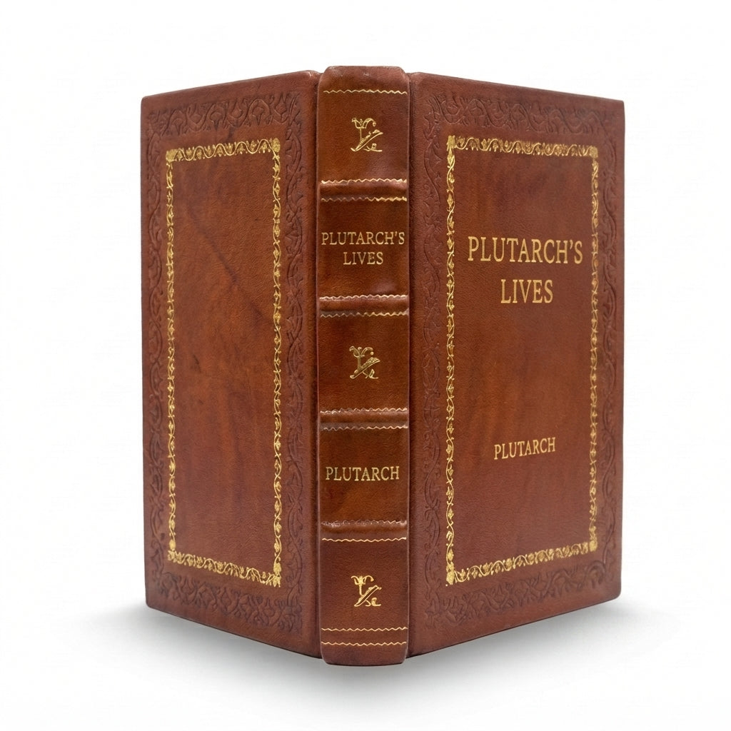 Plutarch’s Lives by Plutarch handcrafted leather bound edition