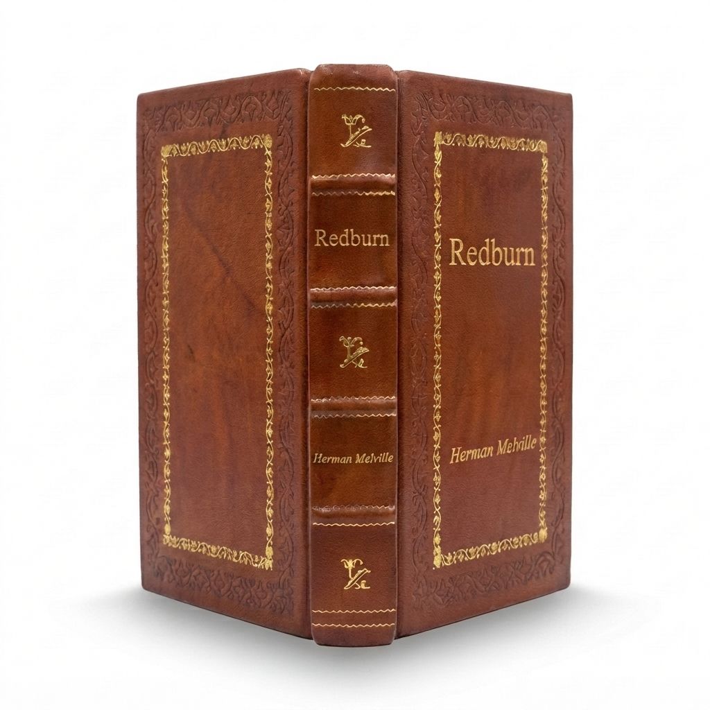 Redburn by Herman Melville — handcrafted leather bound edition with gold embossing