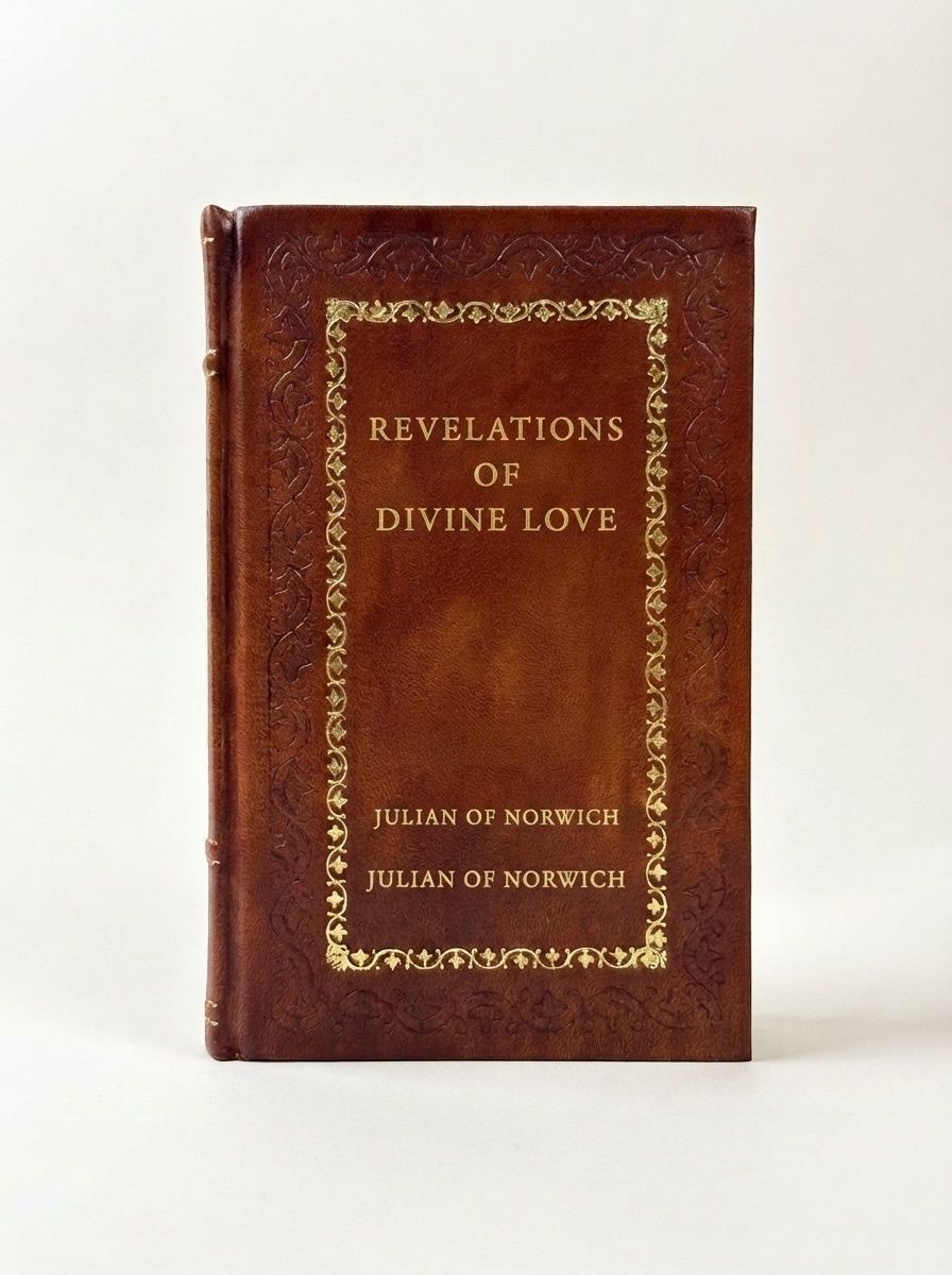 Revelations of Divine Love by Julian of Norwich — handcrafted leather bound edition with gold embossing