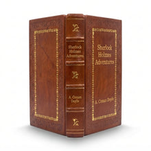 The Adventures of Sherlock Holmes by Arthur Conan Doyle handcrafted leather bound edition