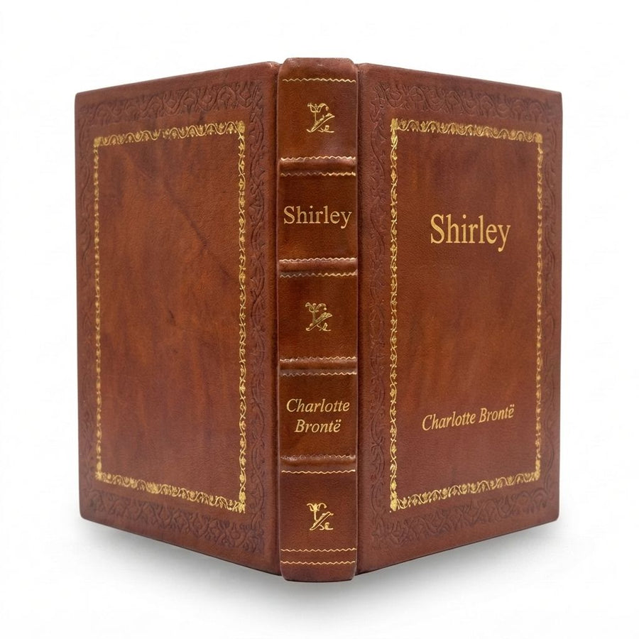 Shirley by Charlotte Brontë — handcrafted leather bound edition with gold embossing