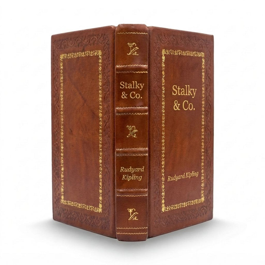 Stalky and Co by Rudyard Kipling — handcrafted leather bound edition with gold embossing