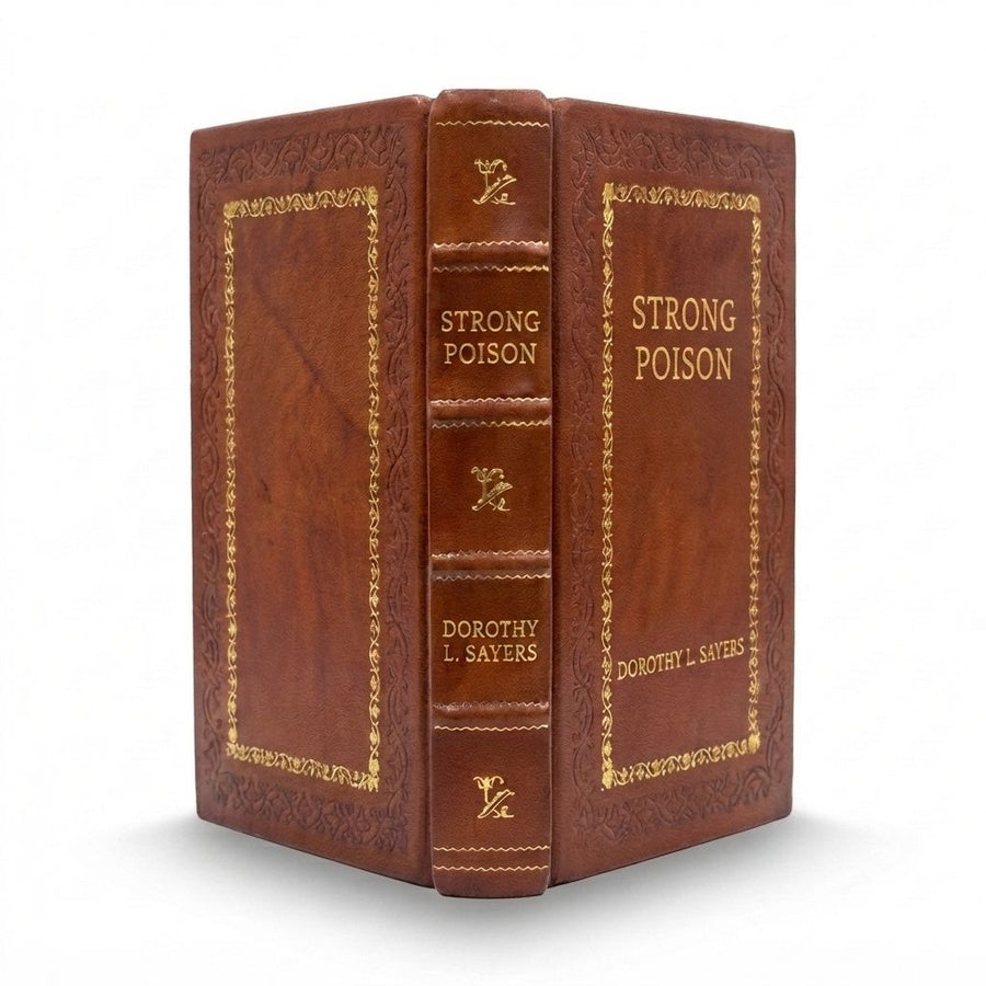 Strong Poison by Dorothy L. Sayers — handcrafted leather bound edition with gold embossing